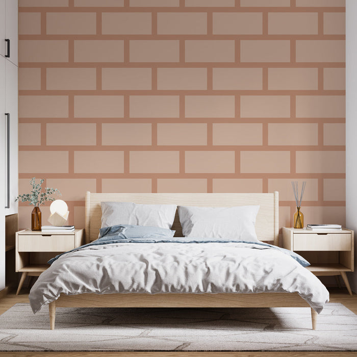 Mural Wallpaper brick | Beige brick texture