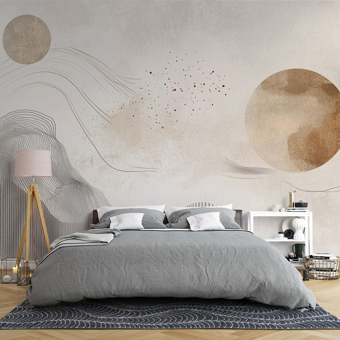 Tapeta | Organiczny i minimalistyczny wzór