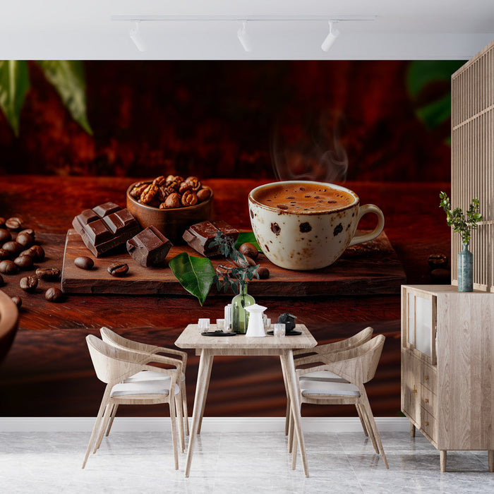Tapeta kavárna a čokoláda | Teplá atmosféra
