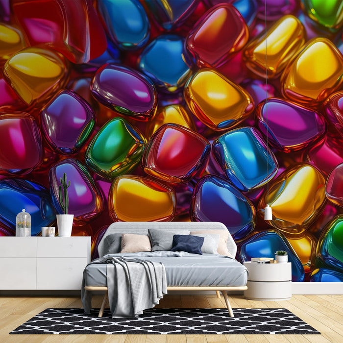 Papel de parede multicolorido | Vibrante e Radiante