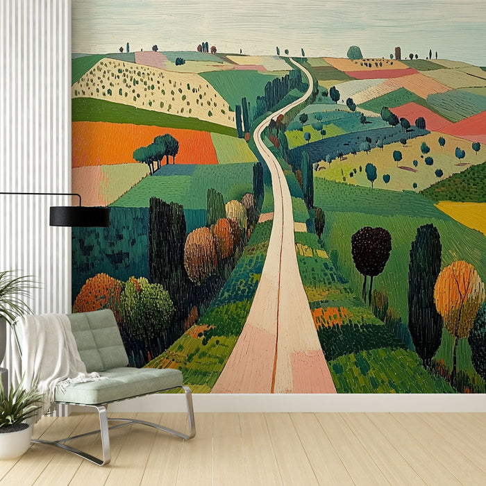 Tapete seoski krajolik | Svijetle boje