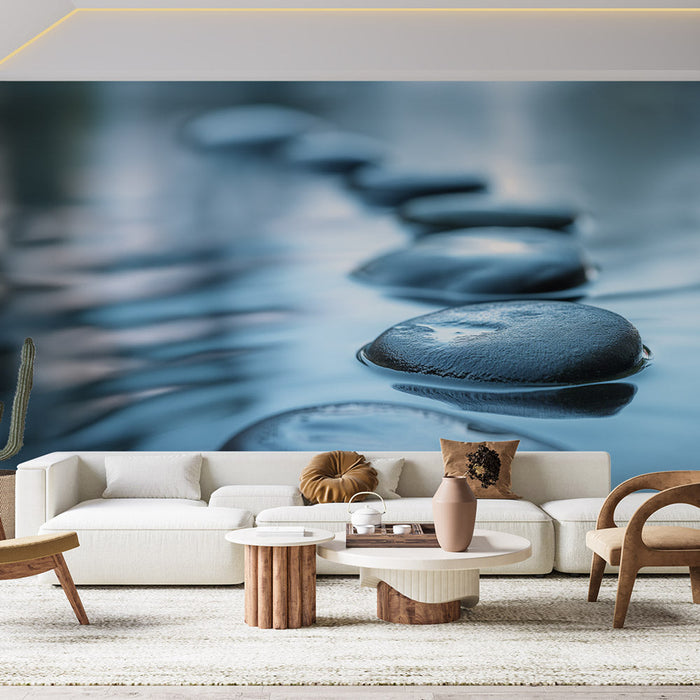 Zen Wallpaper | Water's Edge Pebbles