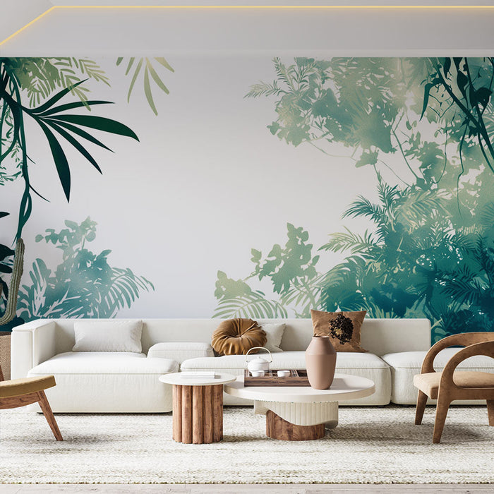 Jungle Mural Wallpaper | Light in the Heart of the Vegetation