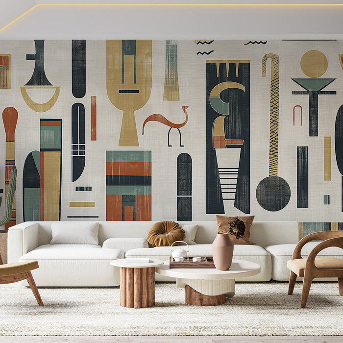 Mural Wallpaper Ancient Egypt | Hieroglyphs on Papyrus