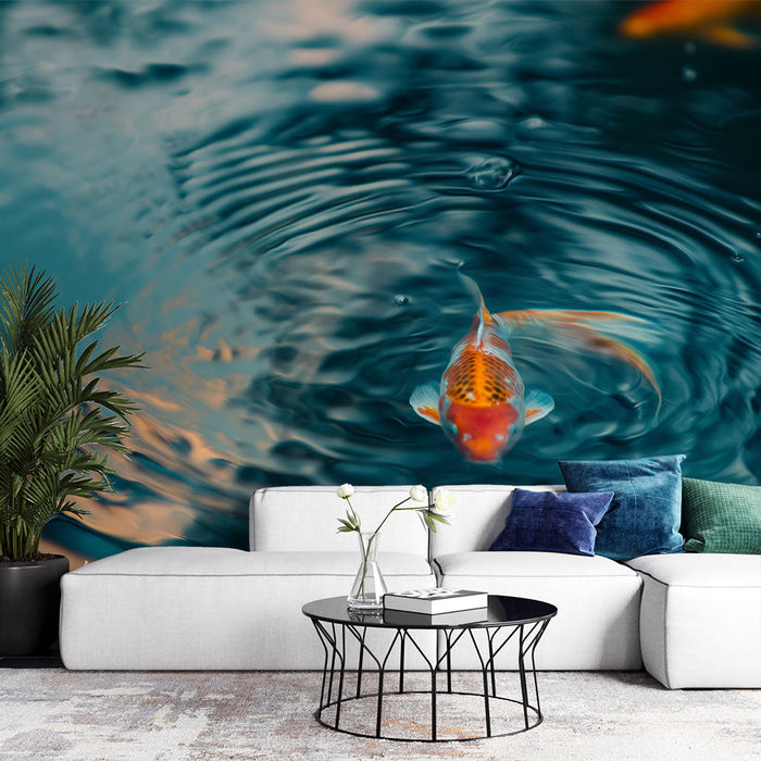 Zen Tapetti | Koi Carp and Water Ripples