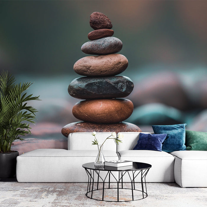 Zen Mural Wallpaper | Perfect Cairn