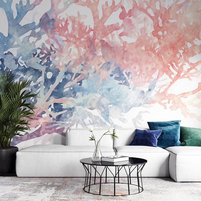 Havmural Tapet | Pastel Koraller