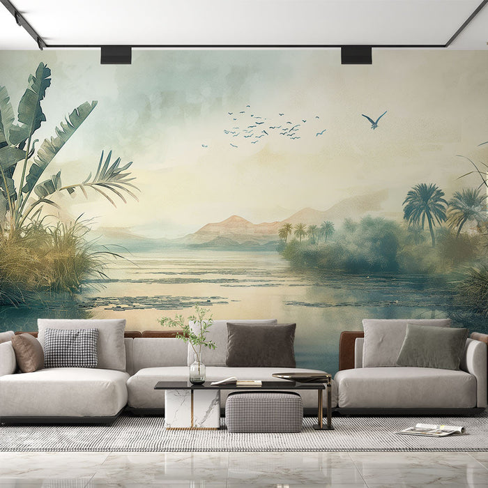 Mural Wallpaper Ancient Egypt | At the heart of the Nile