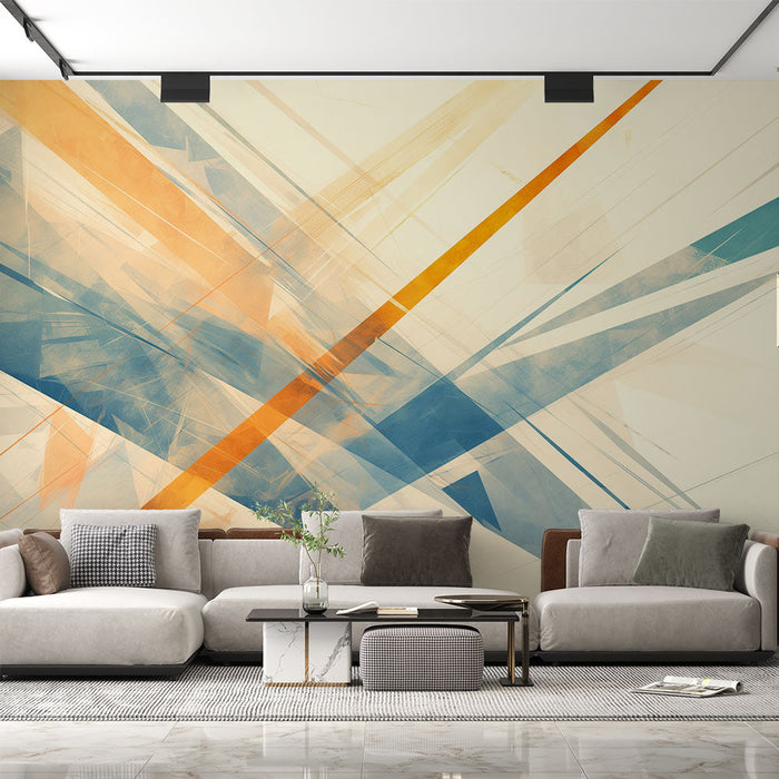 Art Deco Mural Tapete | Sleek Shapes