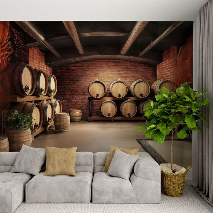 Fototapet şarap mahzeni | Rustik ve sıcak atmosfer