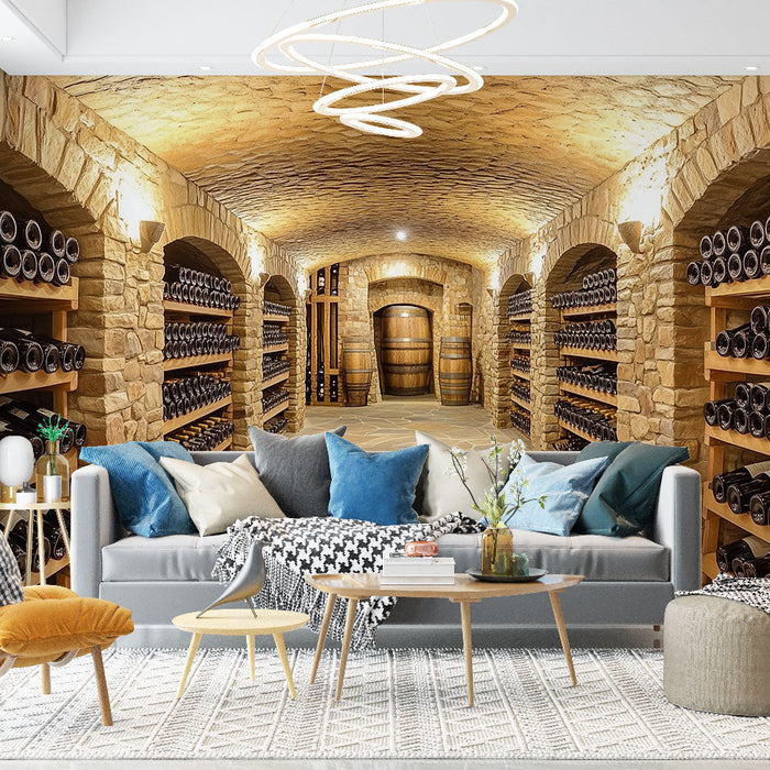 Carta da parati Cantina di vino | Ambiente rustico ed elegante