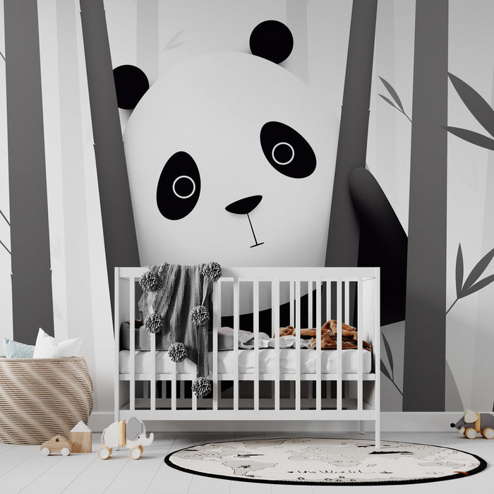 Curious Panda Mural Wallpaper | Through the Bamboo