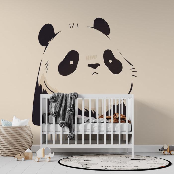 Panda Tapetti | Portrait on Beige Background