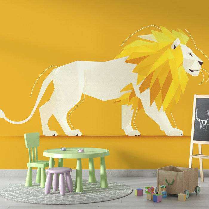 Lion Mural Wallpaper | Step by Step