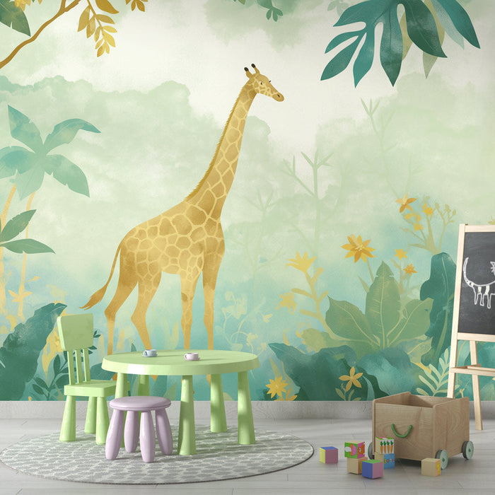 Giraffe Mural Wallpaper | Okružen Džunglom