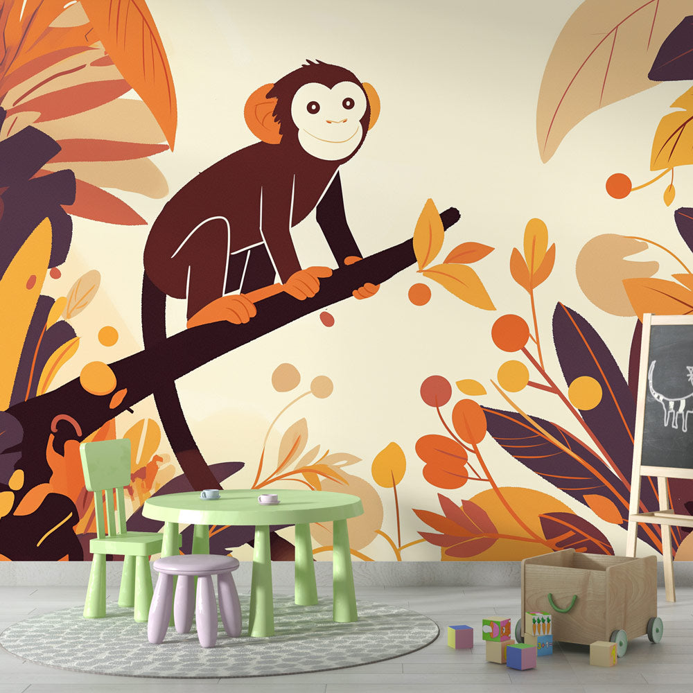 Monkey Mural Wallpaper