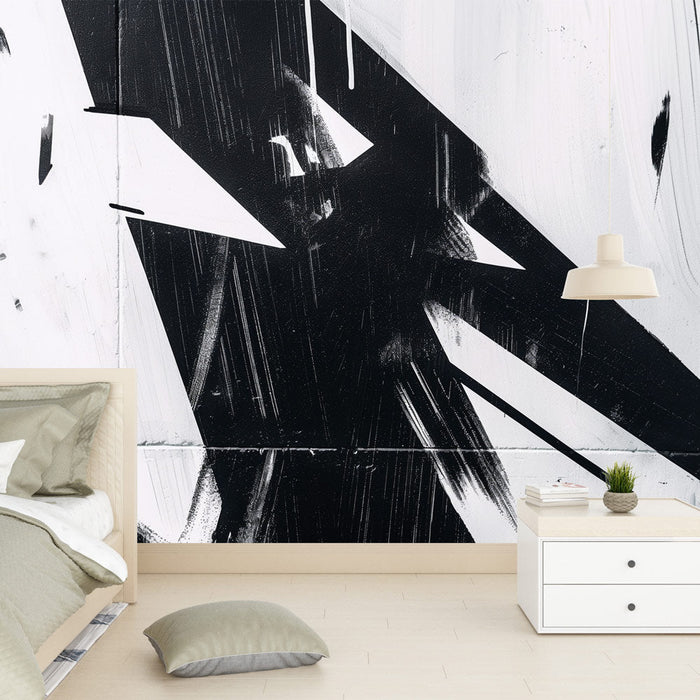 Tapetti teini-ikäisen makuuhuone | Mustavalkoiset tagit betonilla