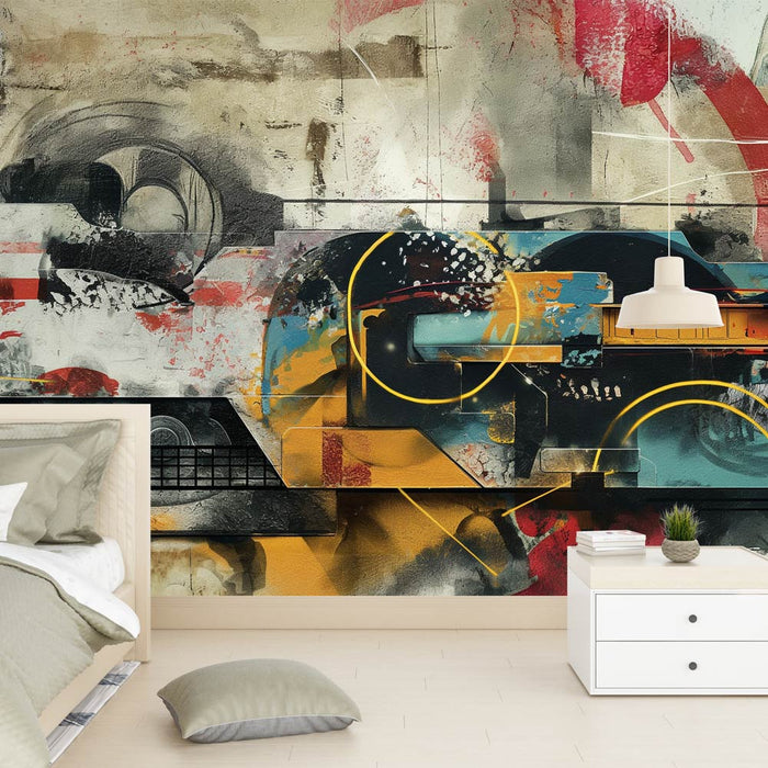 Tapet camera adolescent | Etichete în relief