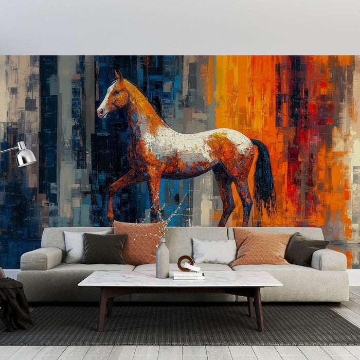 Fototapet Konj | Apstraktna i šarena umjetnost