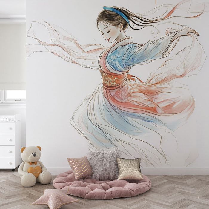 Carta da parati danza tradizionale | Eleganza e grazia