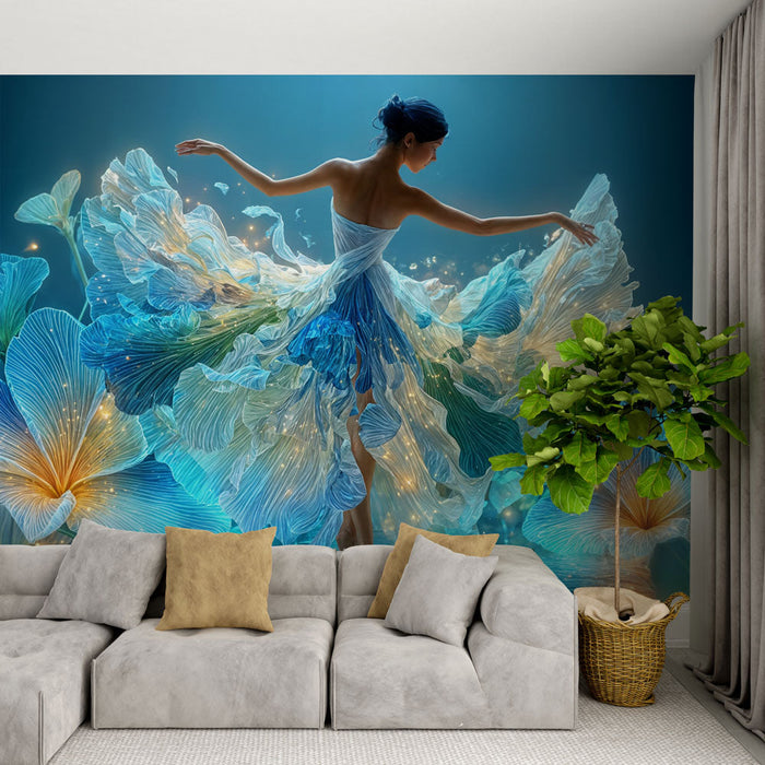 Fotótapéta tündérek táncolnak | Elegancia és virágfény