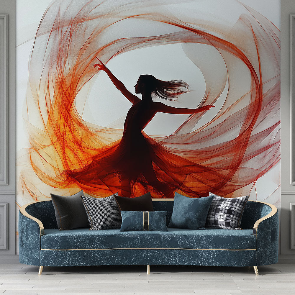 Papel de parede dançarino | Arte fluida e graciosa — WonderMural, image size:1000x1000