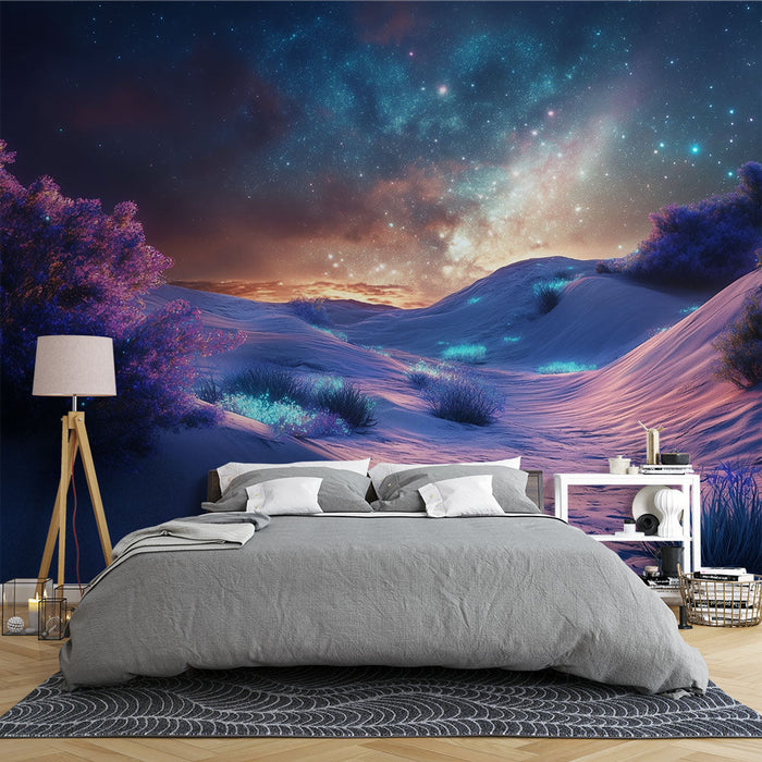 Tapete lunar desert | Cena Noturna Fantástica