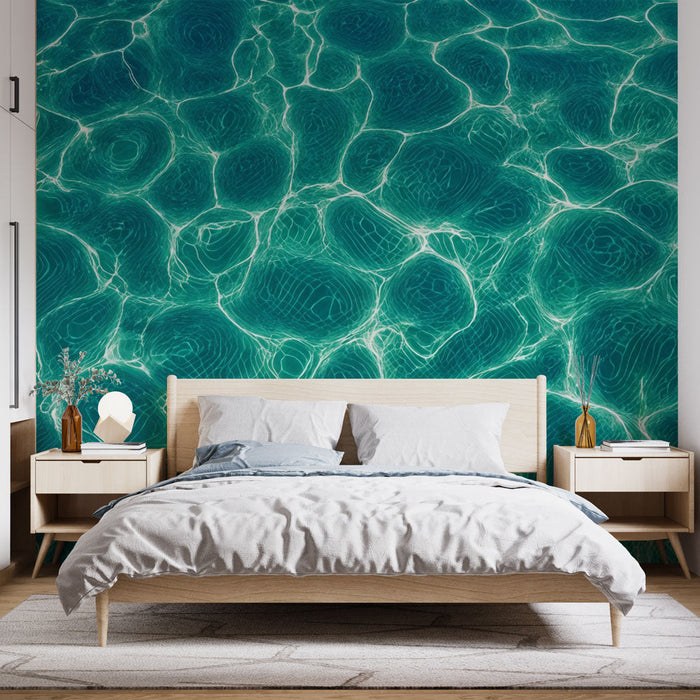 Ταπετσαρία τοίχου μουράλ με θέμα το κρυστάλλινο νερό