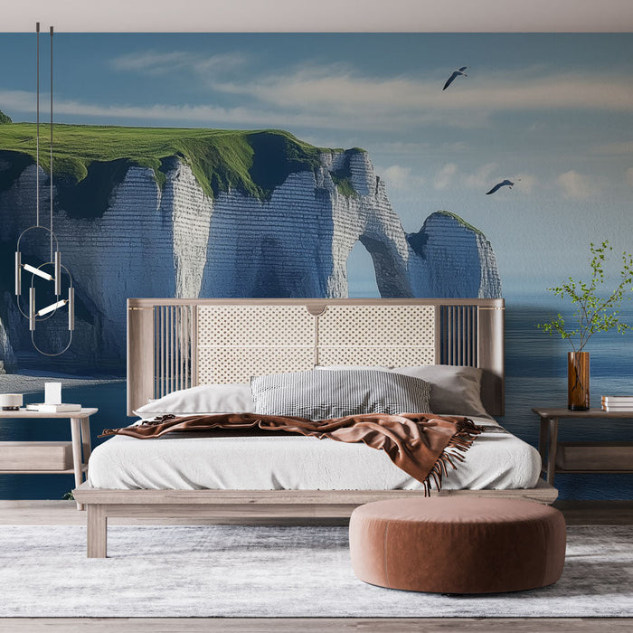 Foto Behang klif | Kustlandschap van Étretat