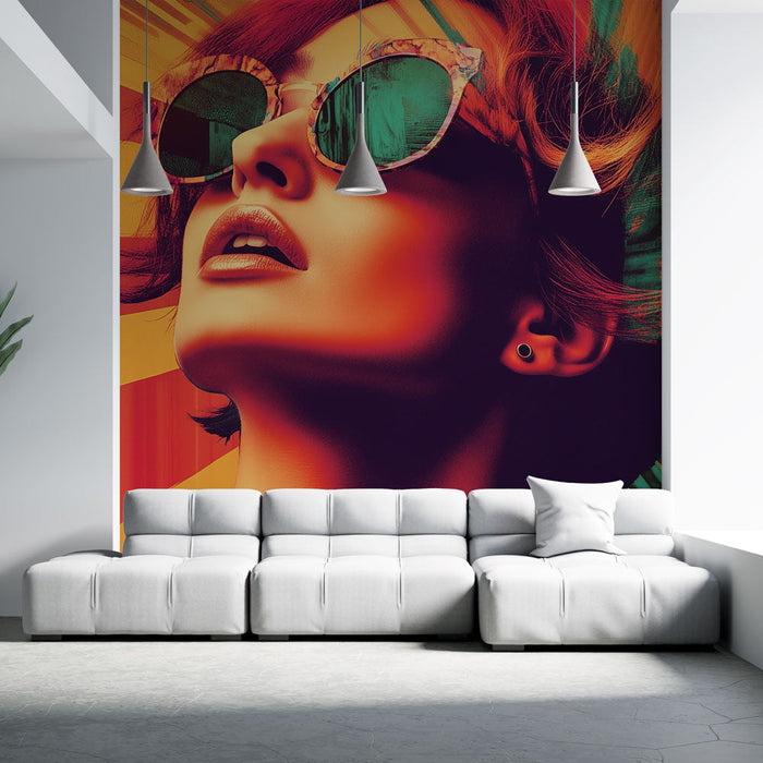 Foto Behang retro | Gedurfd en kleurrijk ontwerp