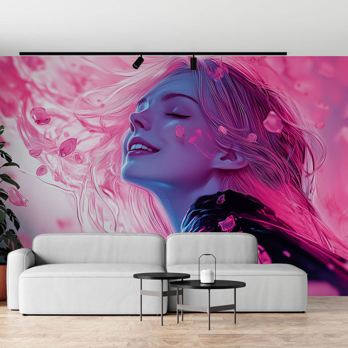 Tapeta Petals | Różowa Floral Escape