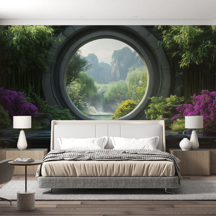 Falfestmény tapéta zen kert | Természetes menekülés