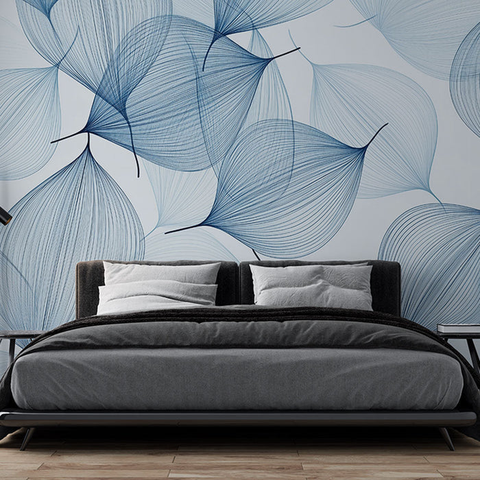 Fototapet | Stilize Mavi Yapraklar