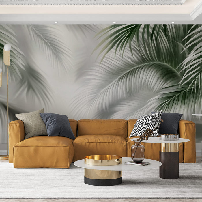 Tapet tropical | Model frunză de palmier