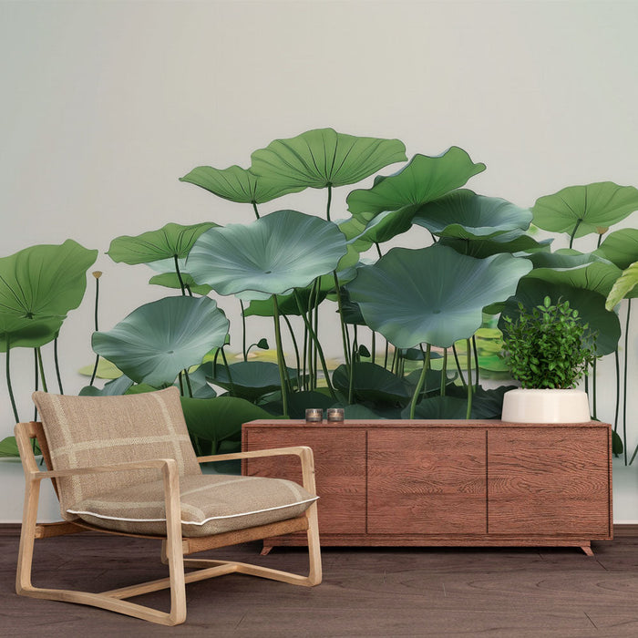 Carta da parati ninfee | Design rilassante e naturale