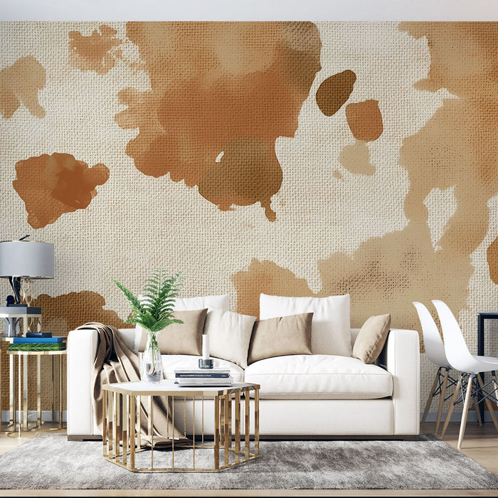 Tapetti vesivärimalleilla | Beige ja ruskeat sävyt