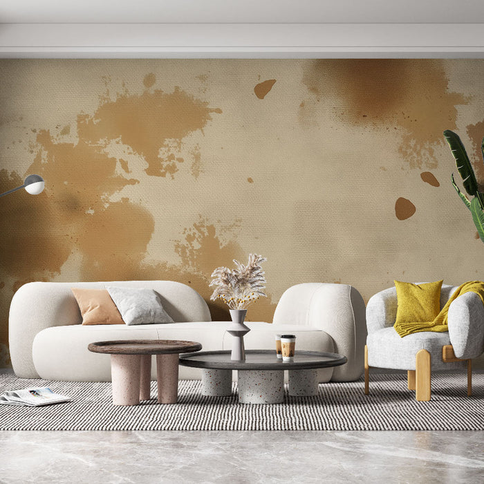 Abstraktní Tapeta | Beige a Hnědé Skvrny