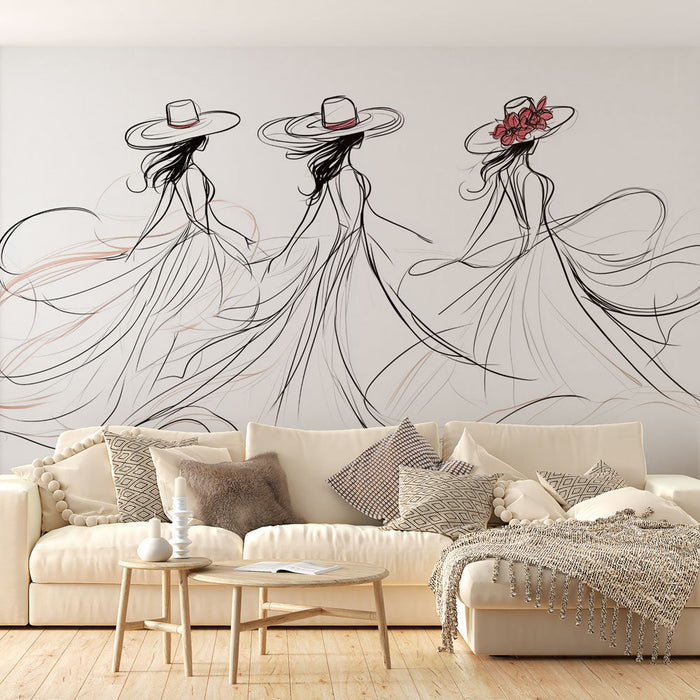 Mural Wallpaper plesalci | Fluidna eleganca