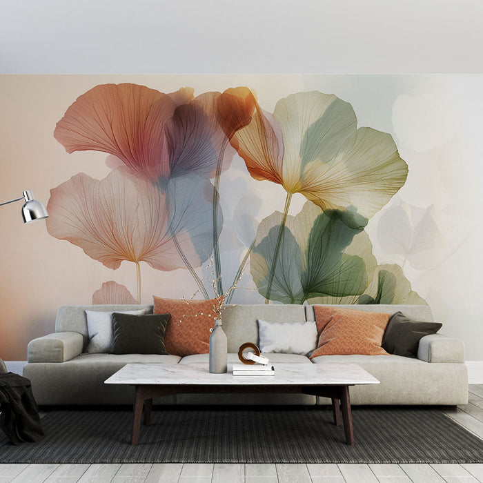 Mural Wallpaper floral | Delicate and artistic design