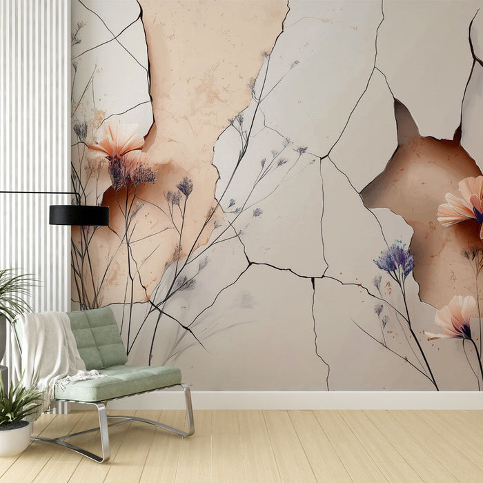 Tapeta s cvjetnim uzorkom | Moderna i prirodna umjetnost