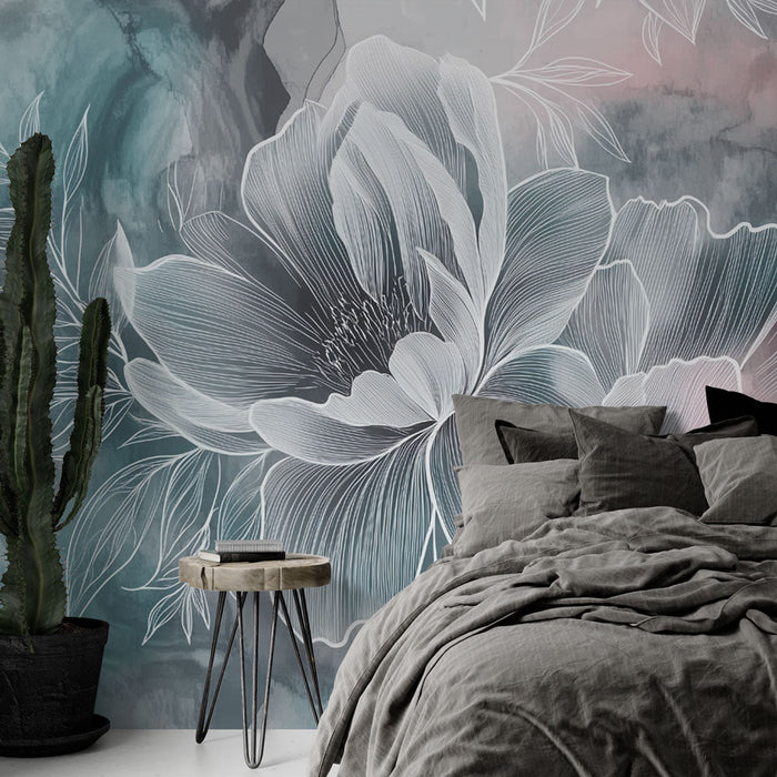 Muraaltapeet | Pastellvärvide puhangud