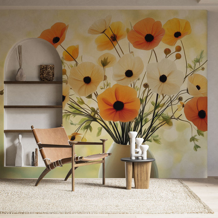 Carta da parati fiore | Bouquet di petali pastello