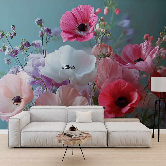 Tapetti | Värikäs anemonekimppu
