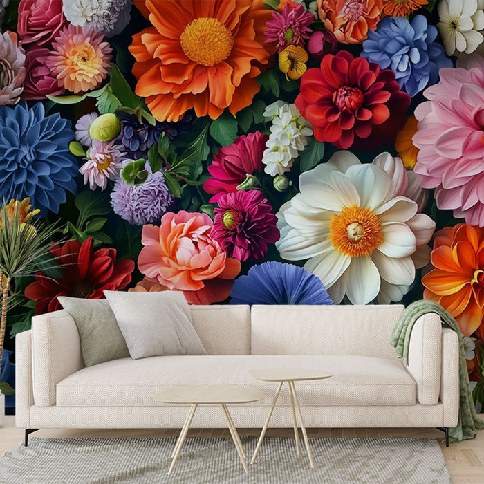 Tapeta květinová | Exploze barevných květin