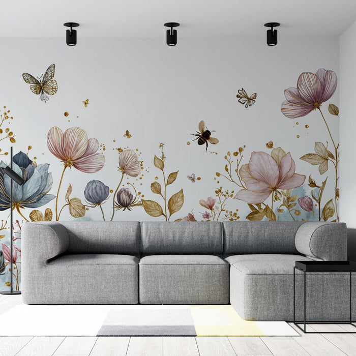 Tapeta s květinovým motivem | Akvarelové květinové vzory