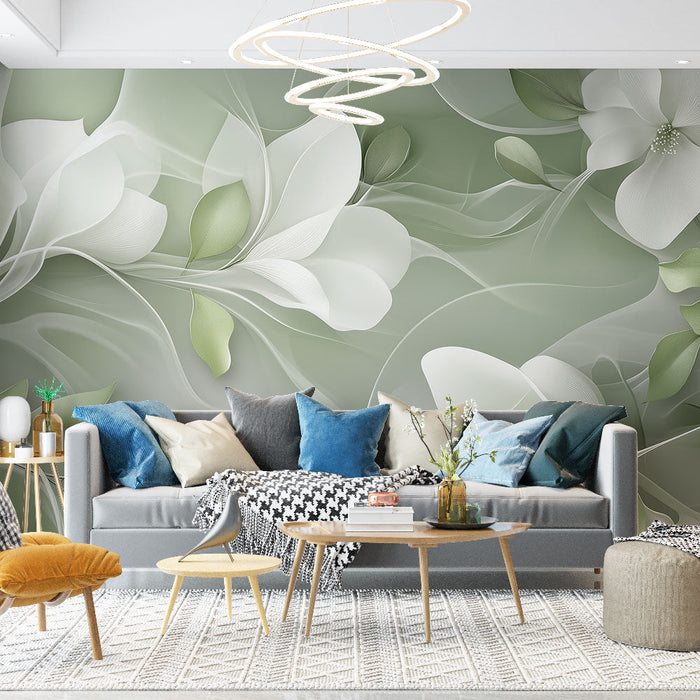 Tapeta jemné květiny | Měkký a elegantní design