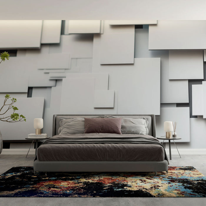 Tapeta s geometrickým motivem | Skládání moderních čtverců