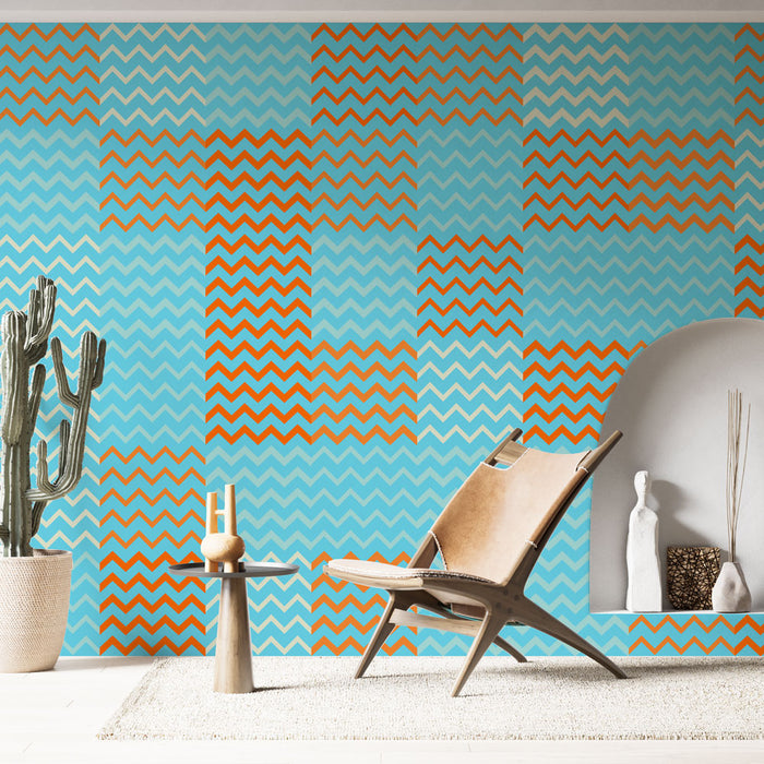Muraaltapeet Zigzag | Ere ja värvikas muster
