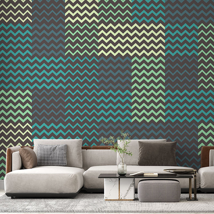 Mural Wallpaper chevrons | Multicolored graphic design