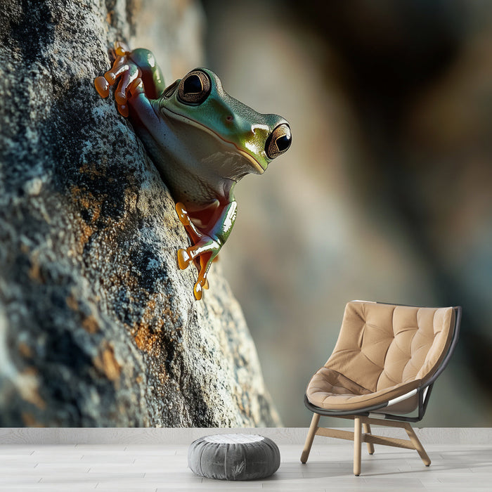 Tapete grenouille | Λεπτομερές πορτρέτο στη φύση